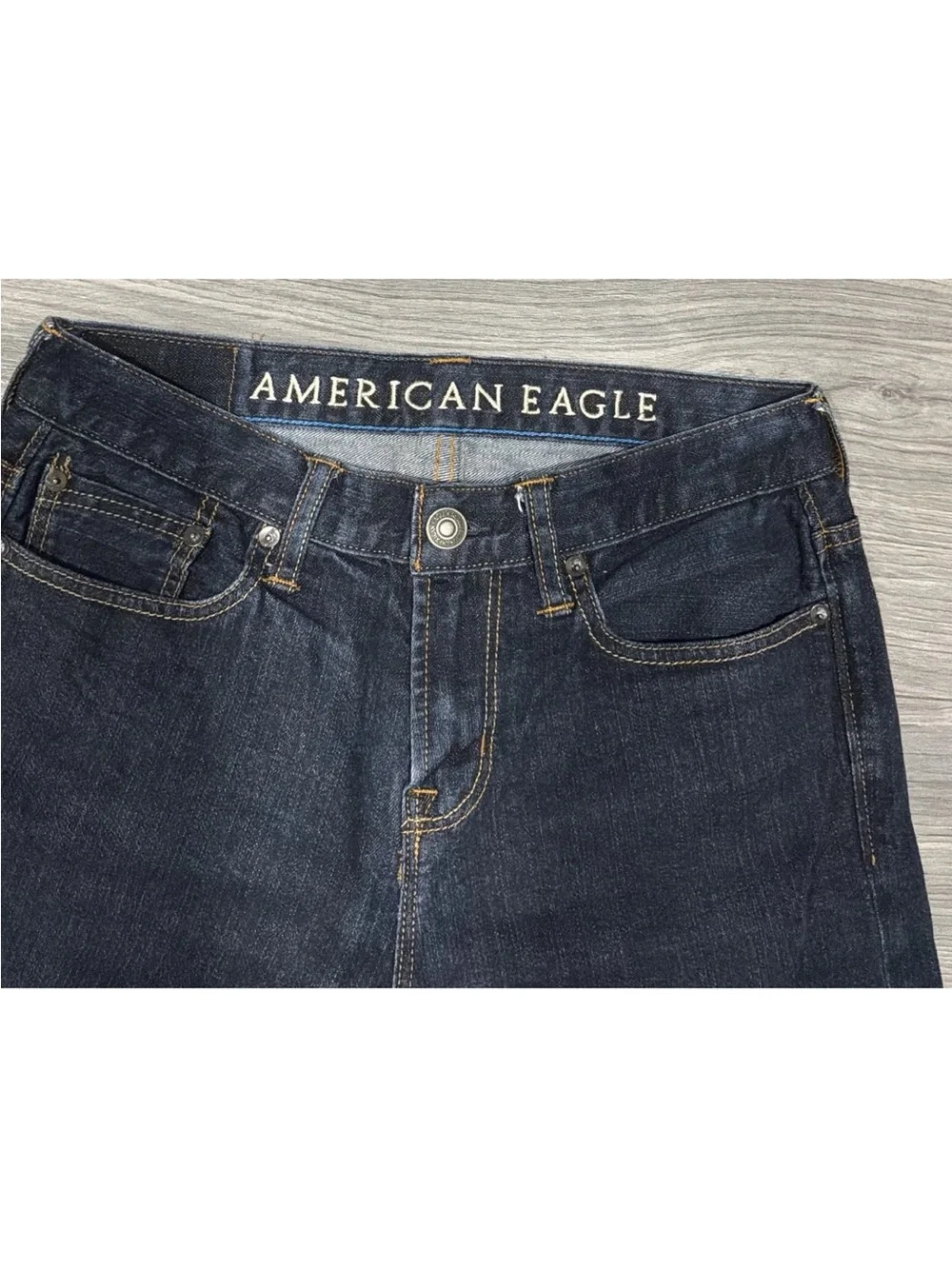 American Eagle Outfitters Men's Dark Indigo Skinny Jeans
